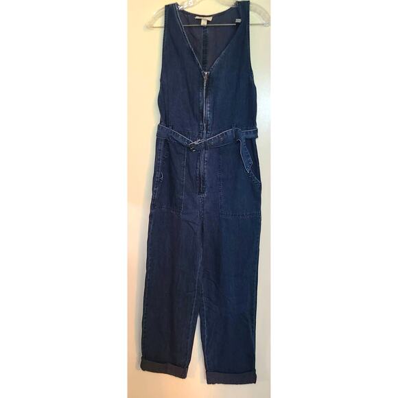 Rachel Comey for Target Denim Jumpsuit - Zip Front, Belted Waist, Pockets, S2 - Picture 2 of 8
